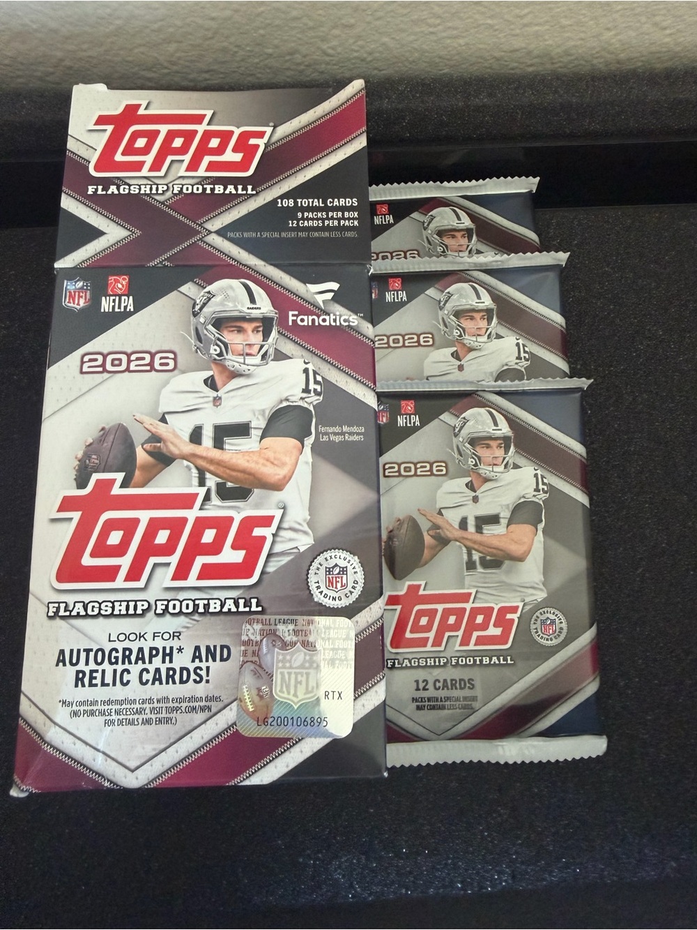 Limited Ed. FANATICS 2026 Topps NFL Flagship TCG - Lot of 3 FANATICS Packs